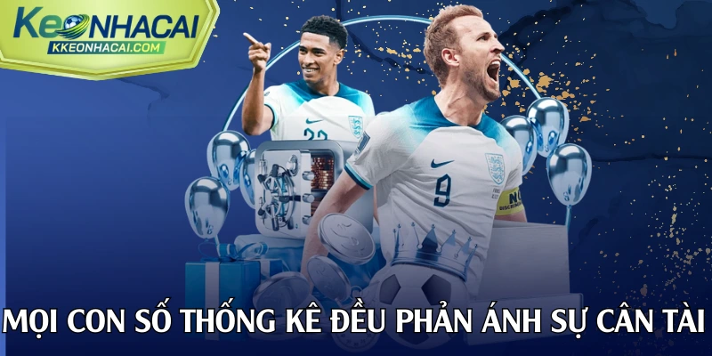 Mọi con số thống kê đều phản ánh sự cân tài cân sức